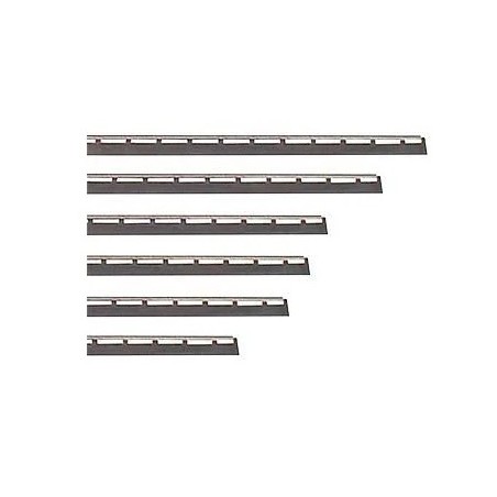 Barrette en inox avec caoutchouc hard