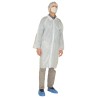 MO41214 - Blouse visiteur polyéth blanc (10 pcs) (TVA 5.5%)