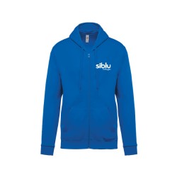 Sweat-shirt zippé capuche unisexe