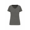 K3003 - T-shirt Supima col V manches courtes femme