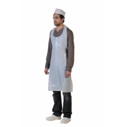 Tablier PE-BD gaufré blanc STD 700x1200 épaisseur 20µ (sachet de 100)