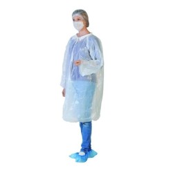 Kit visiteur blouse, charlotte clip, masque, surch (carton de 100)