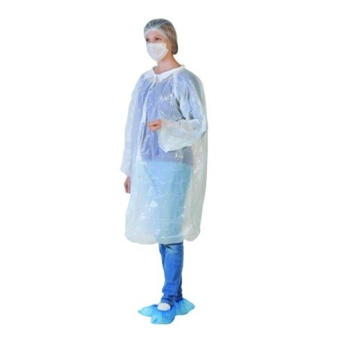 Kit visiteur blouse, charlotte clip, masque, surch (carton de 100)