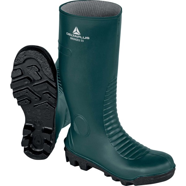 BOTTE PVC BRONZE2 S5 Vert-Noir