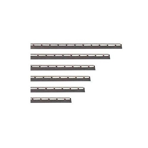 Barrette en inox avec caoutchouc hard