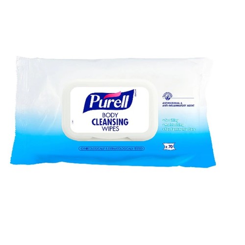 Lingettes nettoyantes corps paquet de 70 lingettes
