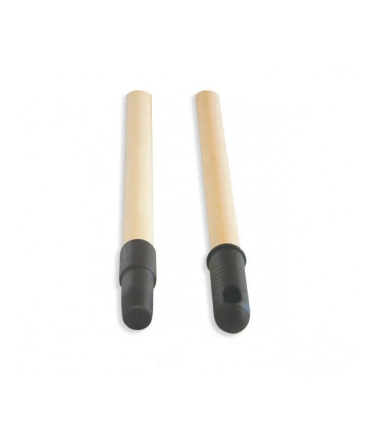 MANCHE BOIS BRUT 1.30M D 24 EMBOUT VIS