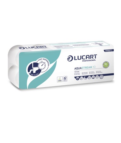 PAPIER HYGIENIQUE MENAGER AQUASTREAM (LOT DE 120 ROULEAUX)