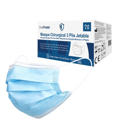 MASQUE MEDICAL JETABLE ONEPROTEK- TYPE 2R Q50