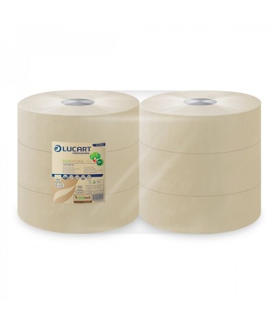 PAPIER HYGIENIQUE MAXI JUMBO ECONATURAL 350m (LOT DE 6 ROULEAUX)