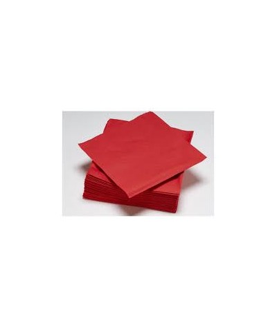 158905 - SERV OUATE 2 PLIS 40X40 ROUGE (lot de 1250)