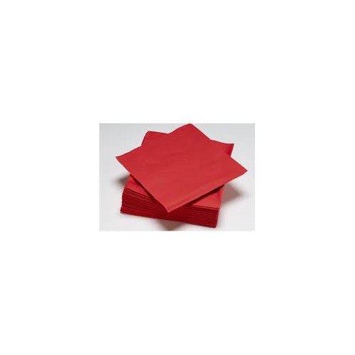 158905 - SERV OUATE 2 PLIS 40X40 ROUGE (lot de 1250)