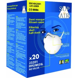 Masque FFP2 NR D SL  Coque (boîte de 20 pièces) (TVA 5.5%) MO23201