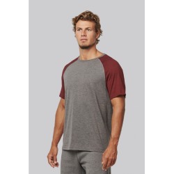 PA4010 - T-shirt triblend bicolore sport manches courtes unisexe
