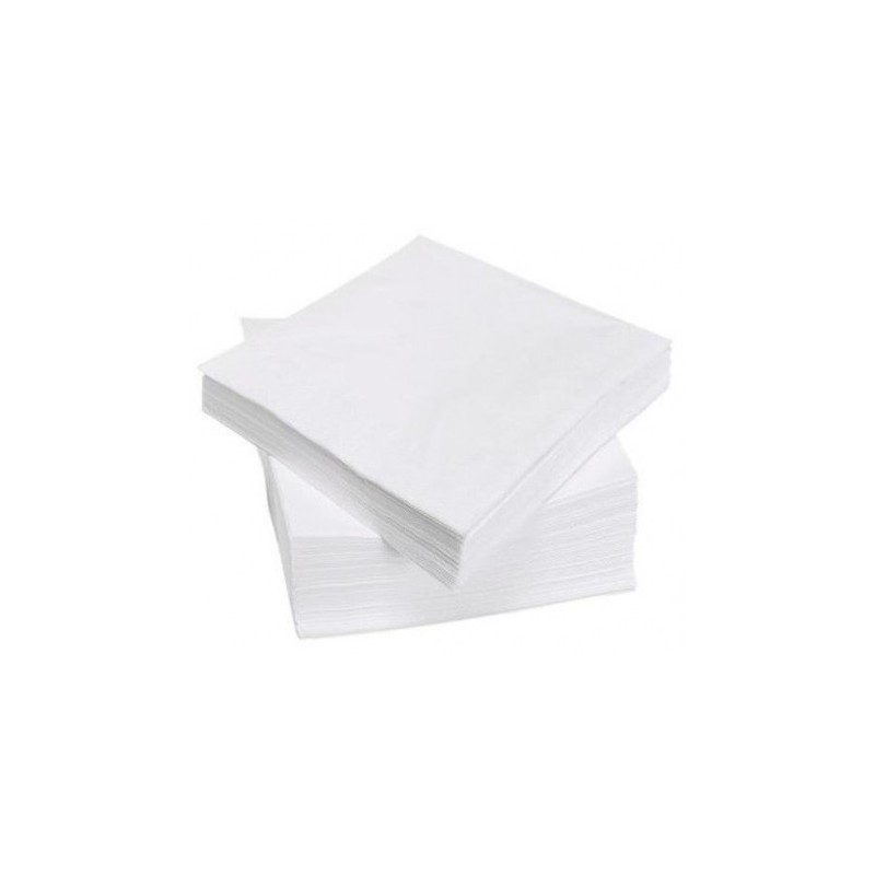 Serviette blanche 2 plis 40x40 (carton de 1250)