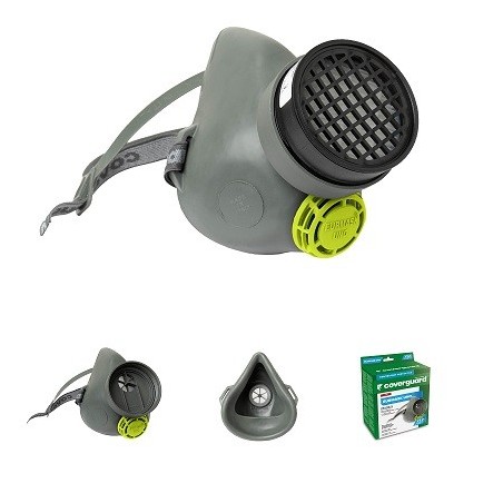 Demi-masque en caoutchouc, pour 1 filtre (l'unité) MO22101 Demi-masque en caoutchouc, pour 1 filtre (l'unité) MO22101