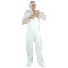MO42105 - Combinaison SPP 40g blanc, cagoule, glissière T6 (TVA 5.5%)