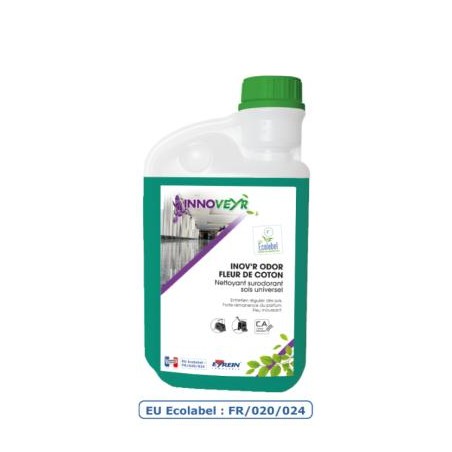 NATURAL ODOR SOL SENTEUR FLEUR DE COTON Ecolabel Bidon 5L NATURAL ODOR SOL SENTEUR FLEUR DE COTON Ecolabel Bidon 5L