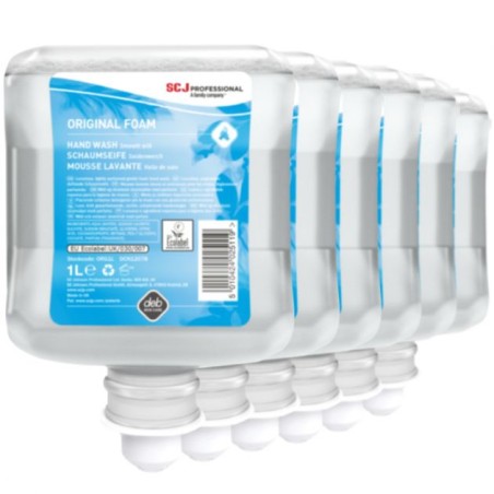 SAVON MOUSSE ORIGINAL FOAM WASH Cartouche 1L (lot de 6) SAVON MOUSSE ORIGINAL FOAM WASH Cartouche 1L (lot de 6)