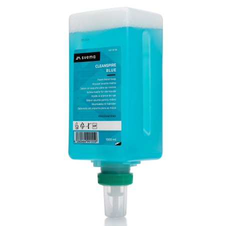 SVEMA SAVON MAINS CLEANSPIRE BLUE (cartouche 1000ml) vendu par 6 SVEMA SAVON MAINS CLEANSPIRE BLUE (cartouche 1000ml) vendu par 6