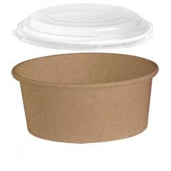 BOITE A SALADE KRAFT + COUVERCLE 1300ML