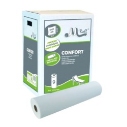 Drap d'examen blanc gaufre confort