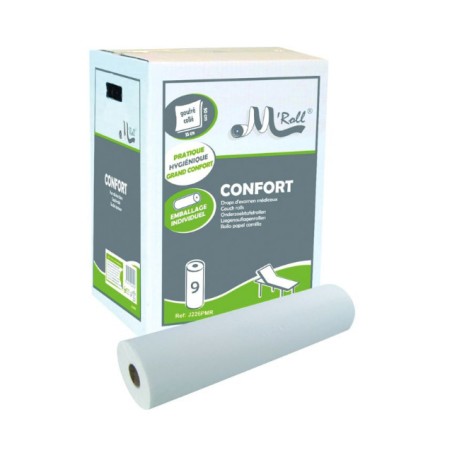 Drap d'examen blanc gaufre confort