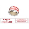 ADHESIF BANDE DE GARANTIE BLANC/ROUGE 50MMX66M
