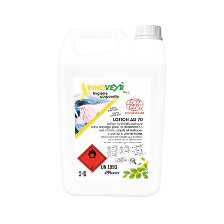 LOTION HYDROALCOLIQUE AD 70 Ecocert